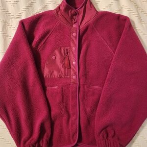 *New* Zenana Outfitters Magenta Teddy Jacket